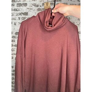 Aerie | women maroon cowl neck pullover